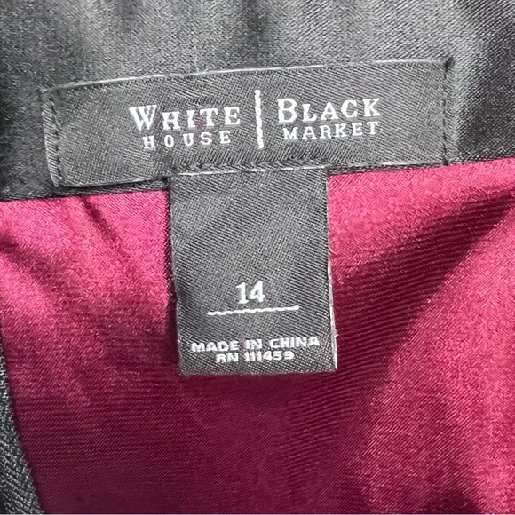 White House Black Market Black Satin and Lace Bustier - Picture 6 of 13